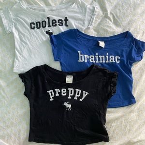 3 pack abercrombie tshirts